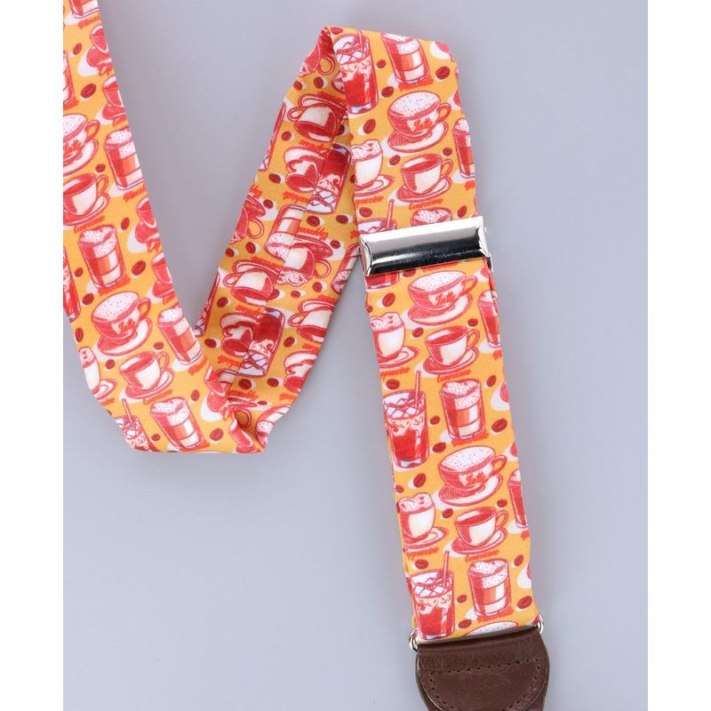 Trafalgar Men's Highly Caffeinated Silk Button End Suspenders — image 4 of 4